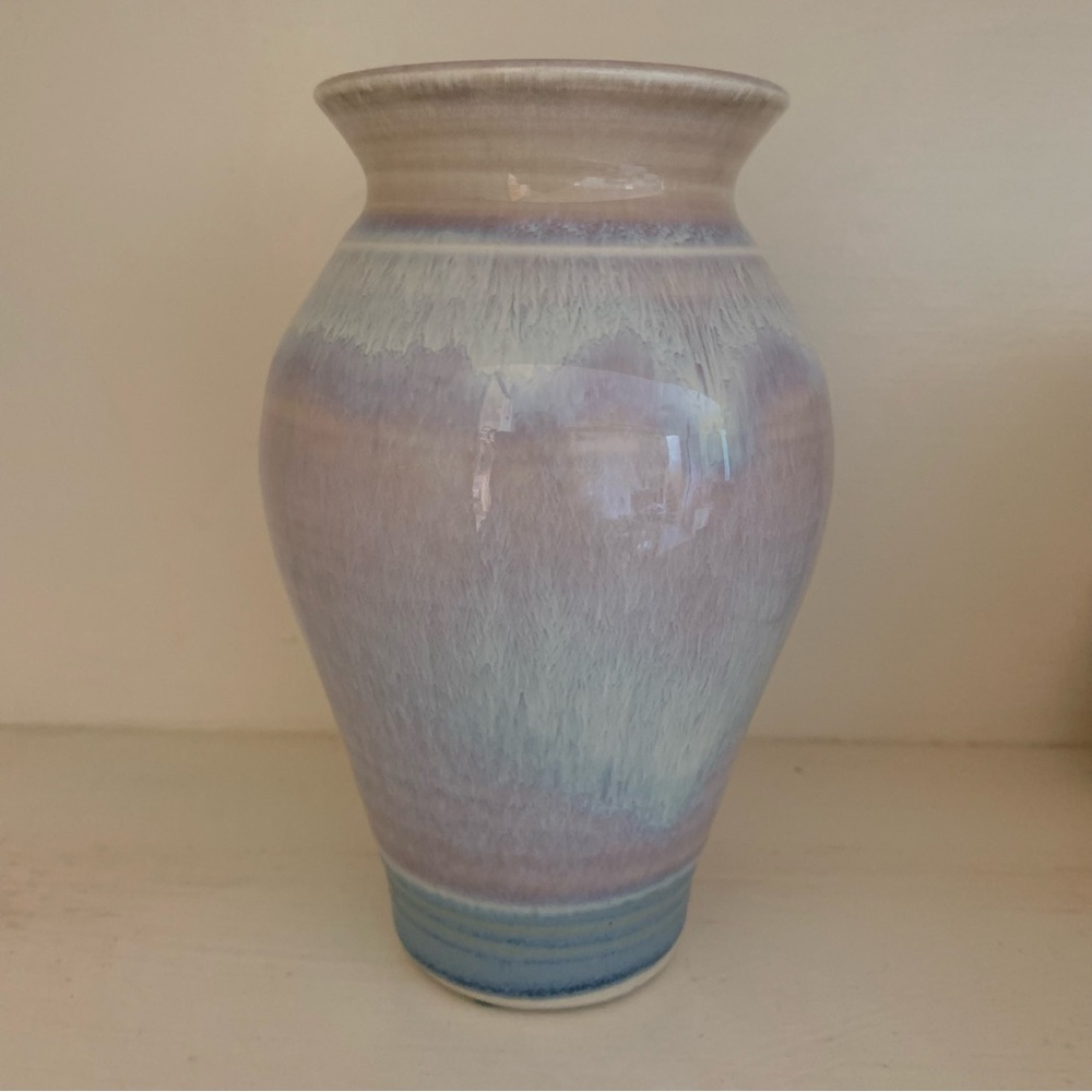 Pastel Pottery Vase Glazed